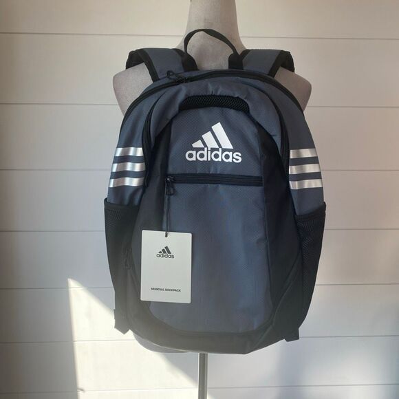 Adidas Mundial Backpack Color:(Black & Grey) - Picture 1 of 8
